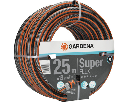Gardena Super Flex Gartenschlauch, 25 Meter lang mit 19 Millimeter Durchmesser