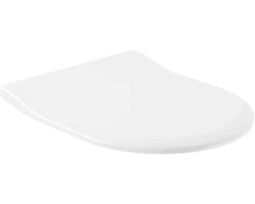 Weißer WC-Sitz aus Kunststoff