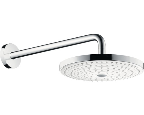 Kopfbrause Set hansgrohe Raindance Select S 240 2jet 26466400 Ø 24 cm inkl. Brausearm 39 cm weiß/chrom