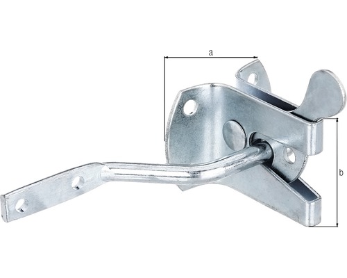 Torriegel aus Metall mit Abmessungen a und b