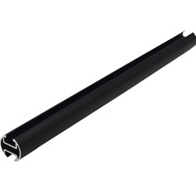 Gardinenstange mit Innenlauf II Rivoli schwarz 120 cm Ø 20 mm