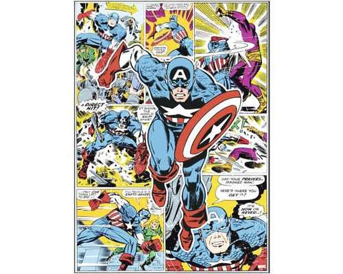 Leinwandbild Marvel Captain America Hero 50x70 cm-0