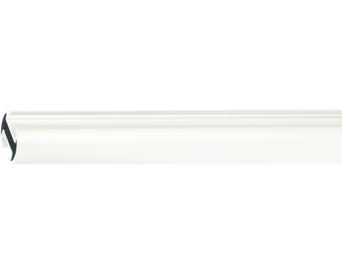 Gardinenstange mit Innenlauf II Rivoli weiß 160 cm Ø 20 mm Kunststoff-Abschlussprofil