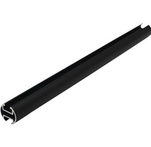 Gardinenstange mit Innenlauf II Rivoli schwarz 160 cm Ø 20 mm