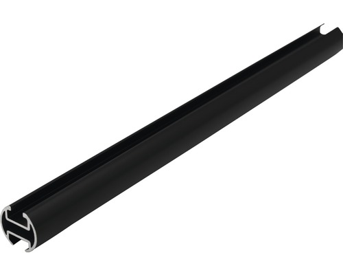 Gardinenstange mit Innenlauf II Rivoli schwarz 160 cm Ø 20 mm