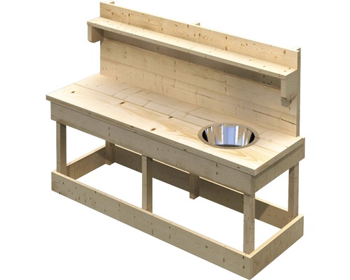 Holzküchenmöbel mit Spülbecken