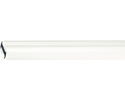 Gardinenstange mit Innenlauf II Rivoli weiß 200 cm Ø 20 mm Kunststoff Abschlussprofil