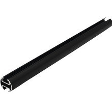 Gardinenstange mit Innenlauf II Rivoli schwarz 240 cm Ø 20 mm