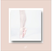 Ballettschuhe mit rosa Satinband