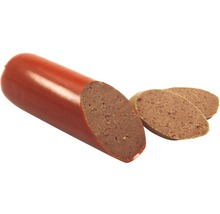 Leberkäsewurst mit Scheiben