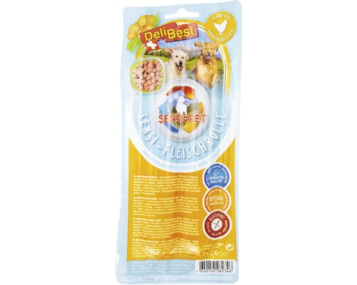 Delibest Sensi Pet Fleischrolle Hähnchen, 2 x 400 g