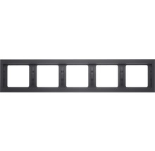 Berker 13537006 Abdeckrahmen 5-fach senkrecht K1 anthrazit matt