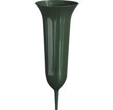 Grabvase geli Kunststoff Ø 11,5 H 30 cm grün-thumb-0