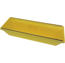 Gelbe Mörtelwanne aus Kunststoff