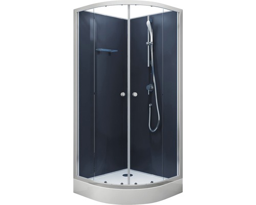 Komplettdusche Aurlane BLUE RIVER 85 x 85 x 195 cm silbergrau