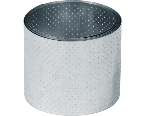 Rasenkante Noppenstruktur 500x14 cm Gelochtes Montagband aus Metall für Bauanwendungen