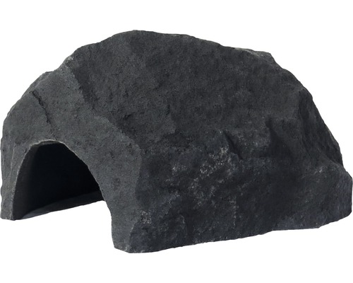 Aquariumdekoration VARIOGART Höhle Gr. S schiefer-anthrazit Dekorationsstein für Aquarien und Terrarien mit Höhle