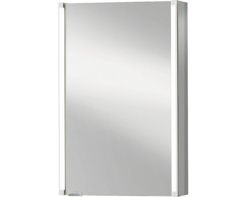 form&style Spiegelschrank 42,5 x 16,5 x 67 cm grau 1-türig LED IP 20