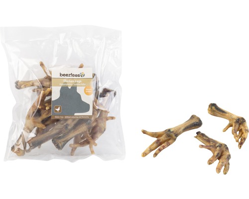 Hundeergänzungsfutter beeztees Hühnerfüße 200 g Kauartikel Beetztees Hühnerfüße im Beutel und lose