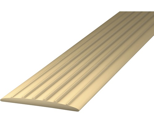 Prinz Übergangsprofil Weich-PVC beige selbstklebend 35 x 1000 mm Treppenkantenprofil aus Kunststoff mit Rillen