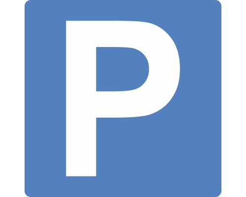 Schild "Parkplatz" selbstklebend 100x100 mm