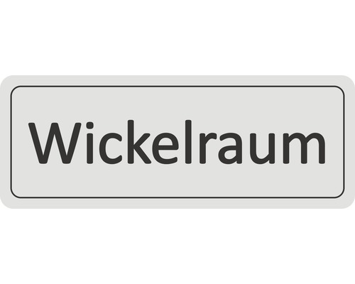 Türschild "Wickelraum" selbstklebend 45x120 mm