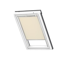 VELUX Verdunkelungsrollo uni sandbeige manuell Rahmen aluminium DKL U08 4556S