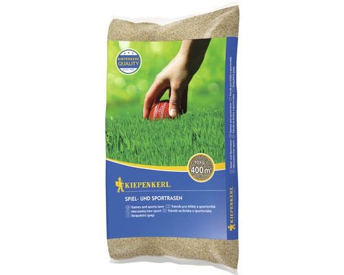 Rasensamen Kiepenkerl Sport- und Spielrasen 10 kg 400 m² Verpackung Kiepenkerl Spiel- und Sportrasen, 10 Kilogramm für 400 Quadratmeter