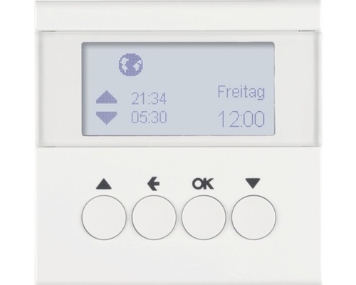Elektronischer Raumtemperaturregler mit Display und Bedienelementen