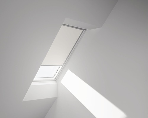 VELUX Verdunkelungsrollo uni weiß manuell Rahmen aluminium DKL M08 1025S