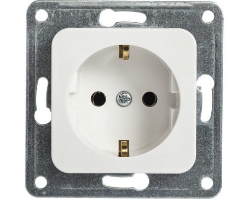 ROTH LANGE 57270 Steckdose Basic ultraweiß Steckdose mit Metallrahmen
