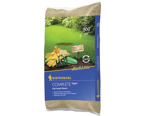 Rasensamen Kiepenkerl P.L Complete Nachsaat-Rasen 10 kg 500 m² Kiepenkerl Complete Majestic Nachsaat-Rasen im Sack