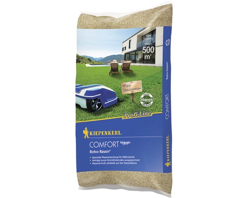 Rasensamen Kiepenkerl P.L.Comfort Robo-Rasen 10 kg 500 m² Verpackung Kiepenkerl Comfort Majestic Robo-Rasen