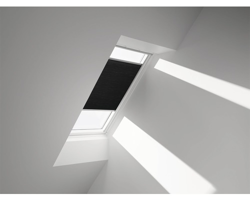VELUX Wabenplissee uni schwarz manuell FHC C02 1047S Dachfenster mit Verdunkelungsplissee