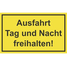 Schild "Ausfahrt Tag und Nacht freihalten" 250x150 mm-thumb-0