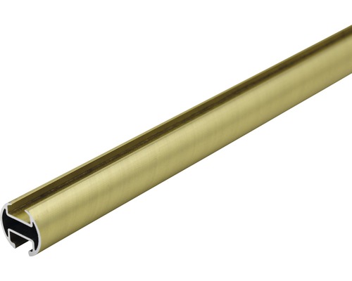 Gardinenstange mit Innenlauf II Rivoli messing-optik matt 160 cm Ø 20 mm