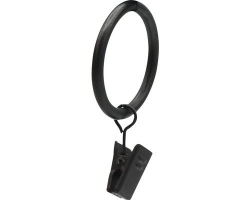 Gardinenring mit Clip zur Befestigung von Vorhängen