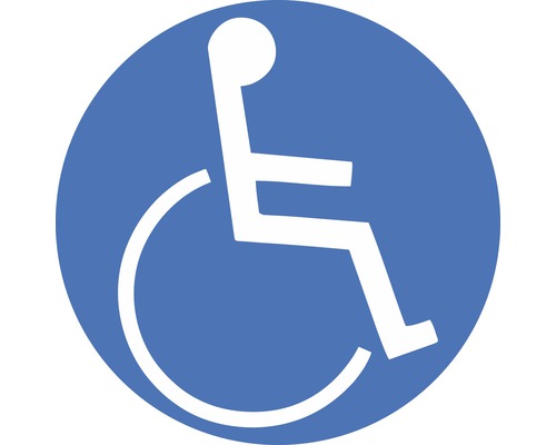 Parkplatzschild, Symbol „Rollstuhlfahrer“