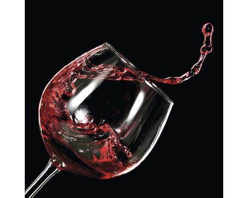 Glasbild Red Wine V 30x30 cm GLA1412