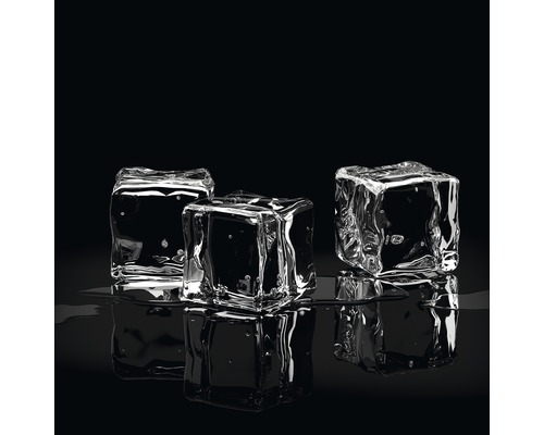 Glasbild Ice Cube I 20x20 cm GLA1413
