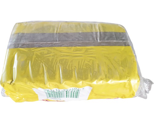 Paket gelber Ton zum Modellieren, verpackt in Folie