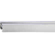 Gardinenstange mit Innenlauf II Helsinki edelstahl-optik 120 cm 18 x 18 mm