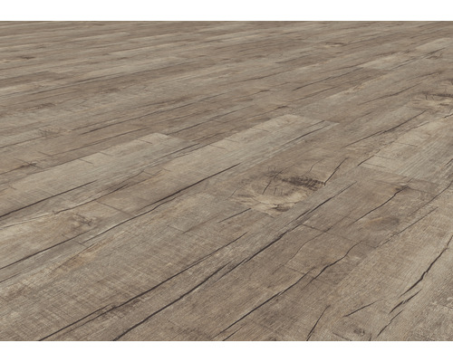 Nahaufnahme eines Laminatbodens mit Holzoptik