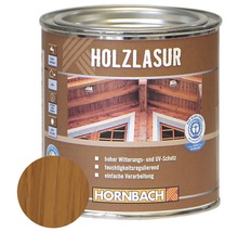 Holzlasur im Metalleimer mit Hornbach Logo
