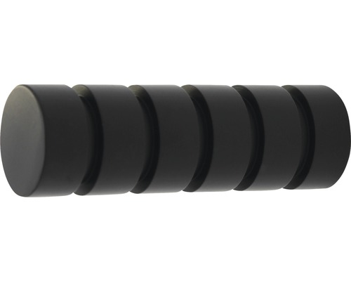Endstück rillcube für Rivoli schwarz Ø 20 mm 2 Stk.