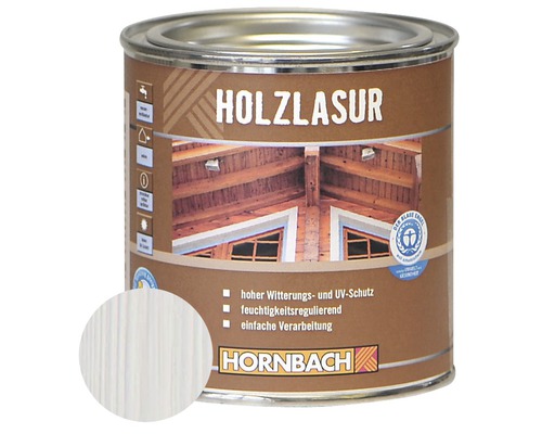 HORNBACH Holzlasur weiß 375 ml