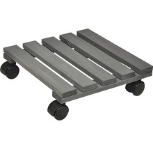 Pflanzenroller aus Holz mit Rollen