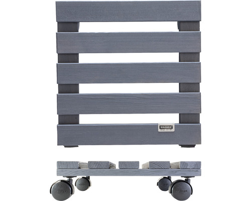 Pflanzenroller aus Holz mit Rollen