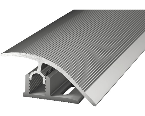 Anpassungsprofil PROFI-TEC MASTER Alu silber 47x900mm Aluminium Treppenkantenprofil mit Rillen