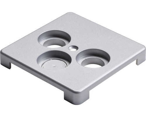 Eckige Geräteabdeckung mit drei Aussparungen